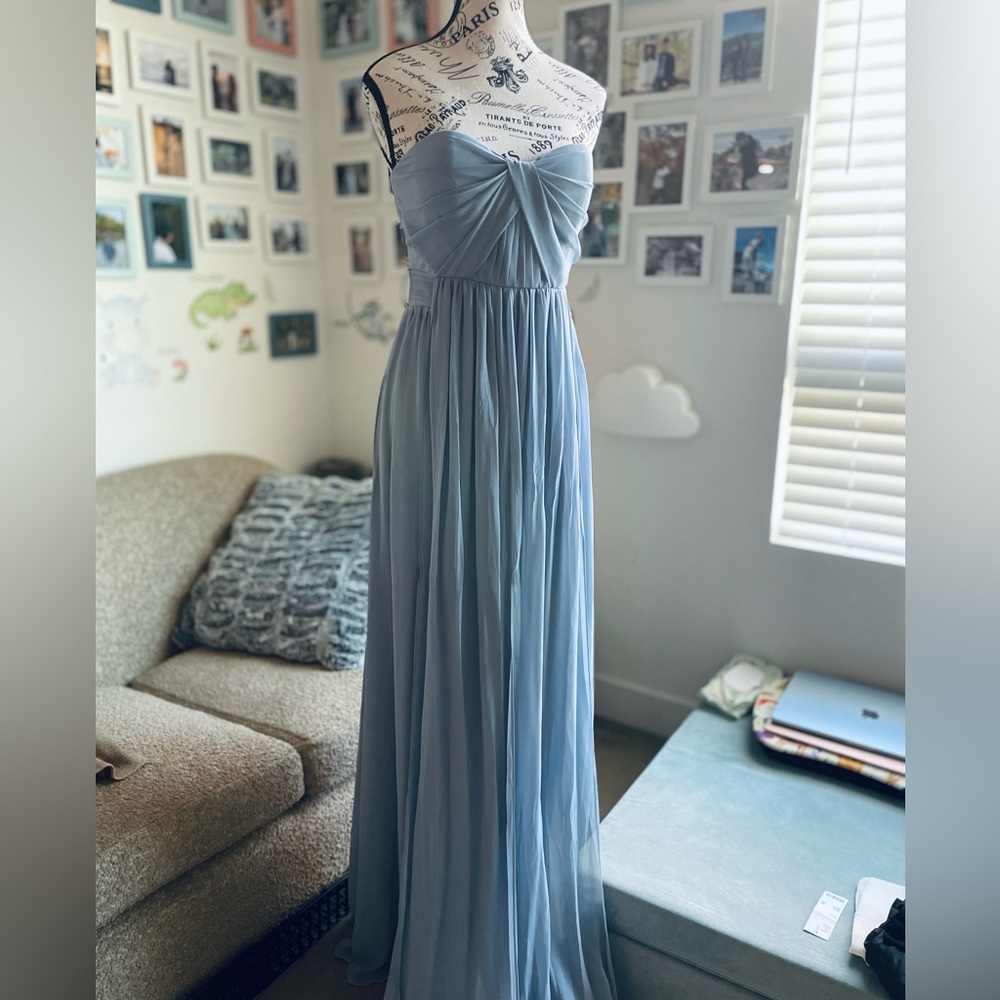 Birdy Grey Strapless Light Blue Gown
